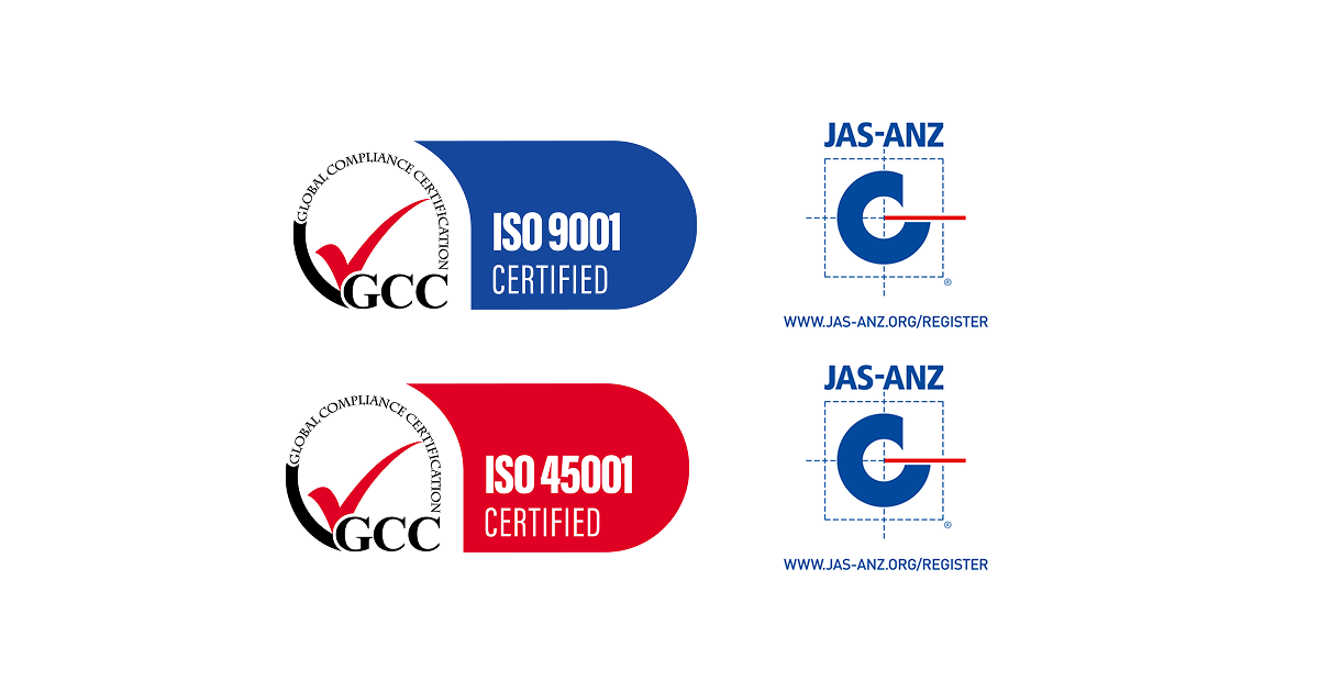 ISO9001、ISO45001取得のお知らせ